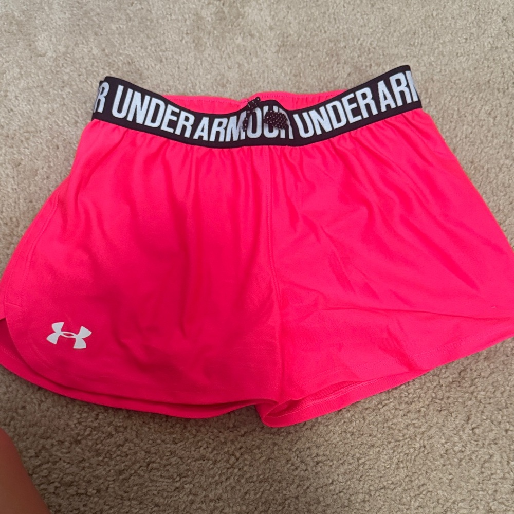 Under Armour Women's Bright Pink Athletic Shorts